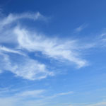 clouds in blue sky