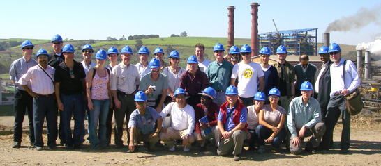 Photo of Mike Raupach with colleagues